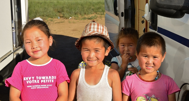 Die Kinder sind immer die ersten Besucher 