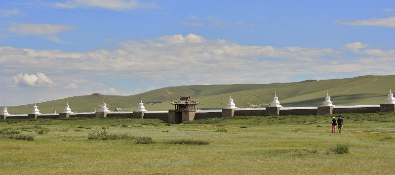 Die Umgrenzungsmauer von Erdene Zuu