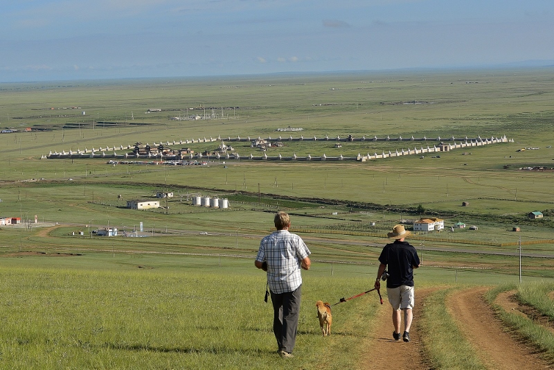 Blick vom "Schildkr&ouml;tenberg" auf die Gesamtanlage Erdene Zuu