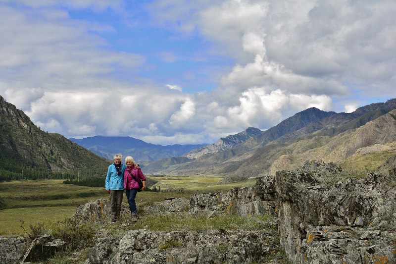 Monika und ich im Altai
