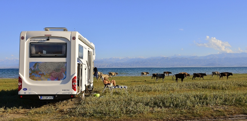 Herrlicher Stellplatz am Ysyk-K&ouml;l