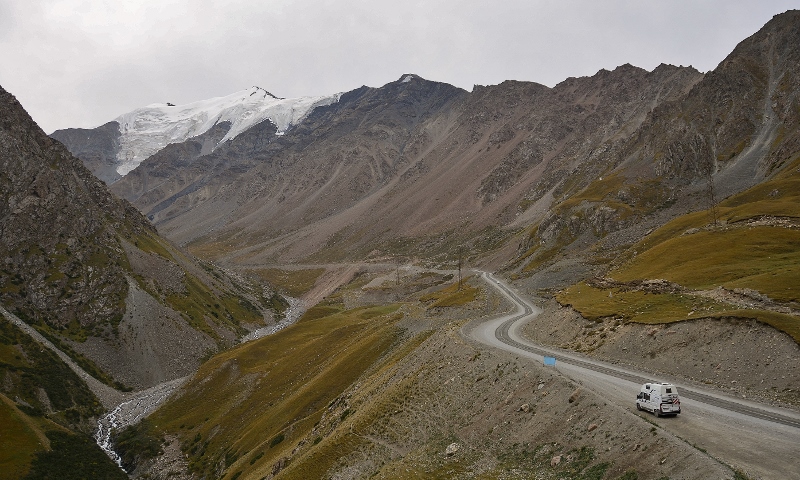 Auf der Stra&szlig;e zum Barskoon-Pass