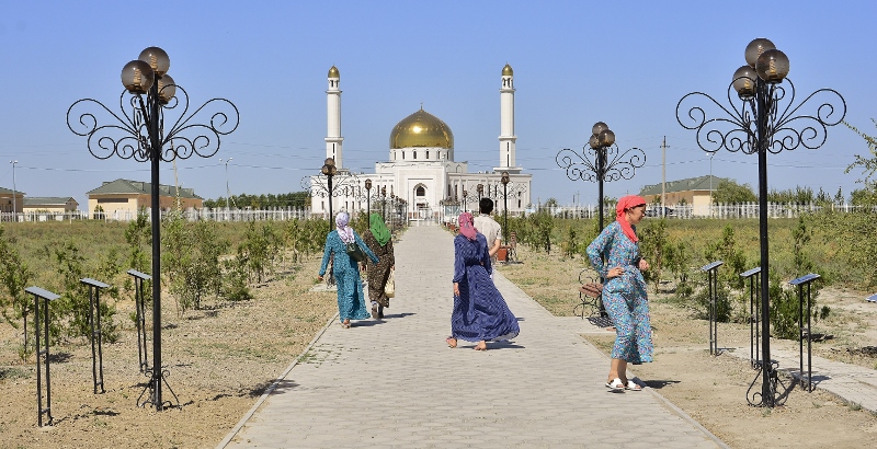 Zugang zur neuen Moschee