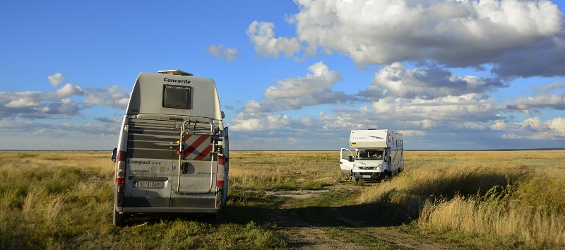 Nachtplatz in der Steppe