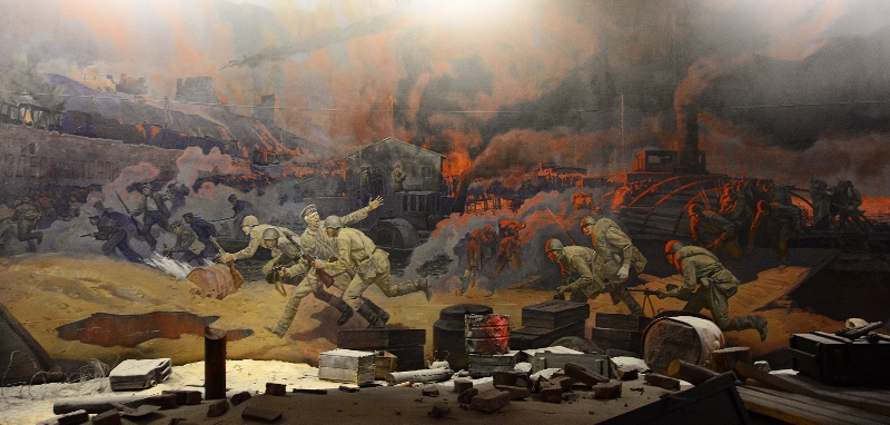 Teil des eindrucksvollen Panoramagem&auml;ldes