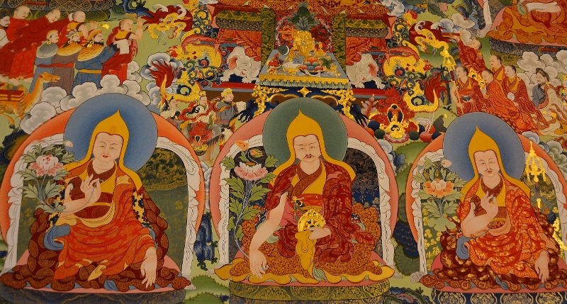 Wandgem&auml;lde im goldenen Tempel