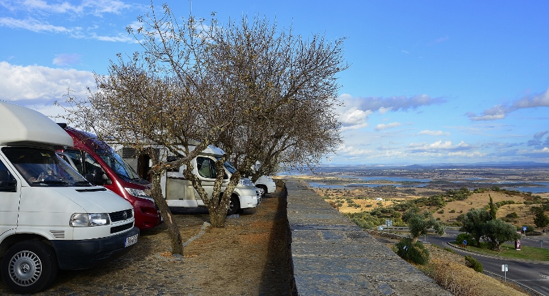 Blick von unserem Stellplatz in Monsaraz
