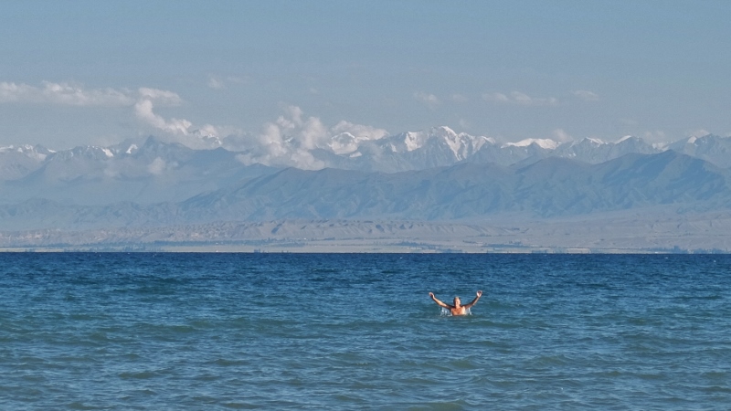 Das Wasser ist herrlich warm