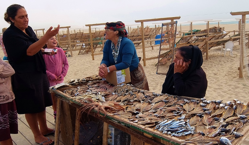 Der Trockenfisch ist nicht so unsere Sache 