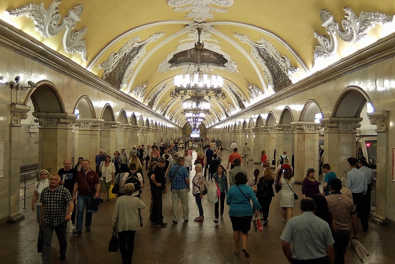 In der Moskauer Metro