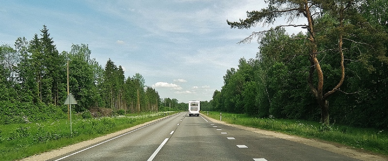 Wir rauschen durch Lettland